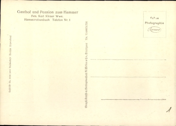 Postcard Hammereisenbach Bregenbach Vöhrenbach in Baden, aerial photograph