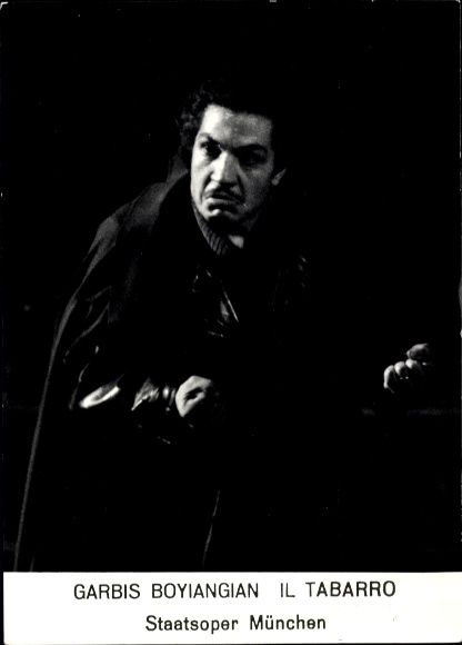 Photo: Opera singer Garbis Boyiangian, Il Tabarro