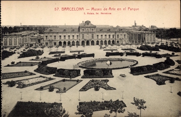 KP Barcelona Katalonia Hiszpania, Muzeum Sztuki w Parku, ogrody,