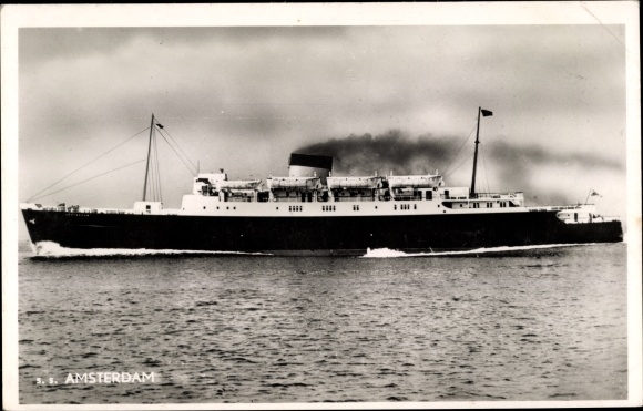 Ak stoomboot SS Amsterdam van de British Railways Sealink