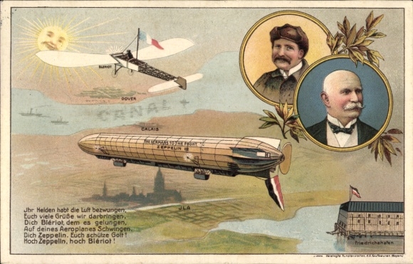 Podróż sterowcem Ak, sterowiec, Graf von Zeppelin, samolot