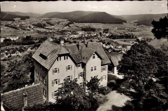 Ak Baiersbronn im Schwarzwald, Luftkurort  Erholungsheim Schönblick, Schwarzwald