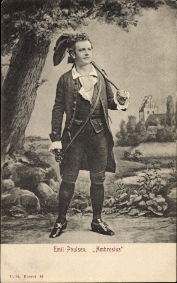 Ak Schauspieler Emil Poulsen, Ambrosius