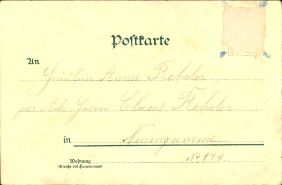 Chromo-Litho Hamburg Bergedorf, Castle, Railway Station, Monument to Kaiser Wilhelm I, Castle