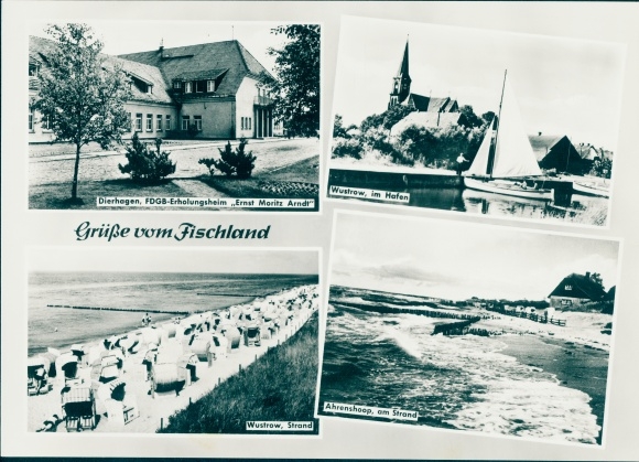 Giant PC Baltic resort Wustrow Fischland, beach, port, Dierhegen, FDGB convalescent home, Ahrenshoop