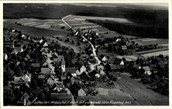Ak Neuweiler im Schwarzwald, Fliegeraufnahme