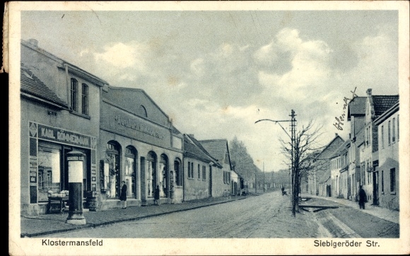Postcard Klostermansfeld in Saxony Anhalt, Siebigeröder Strasse
