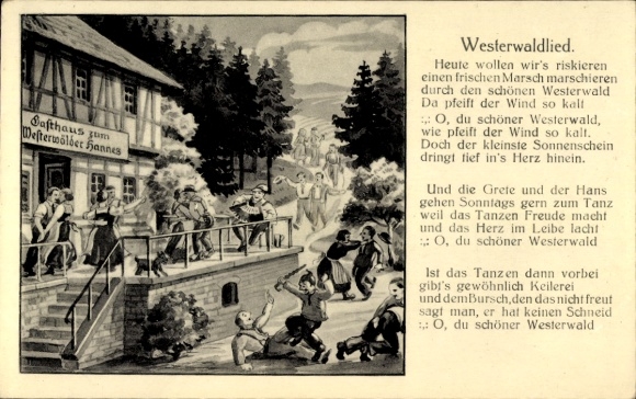 Song KP Westerwaldlied, Gasthaus zum Westerwälder Hannes, Welschneudorf?