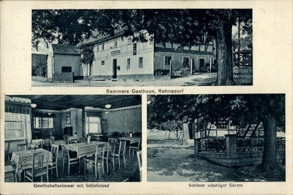 KP Rehnsdorf Elstra Oberlausitz, Semmers Gasthaus, salon, ogród