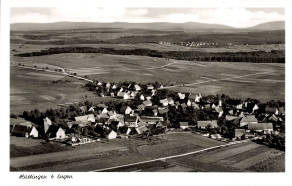 Ak Hattingen Immendingen in Baden, luchtfoto