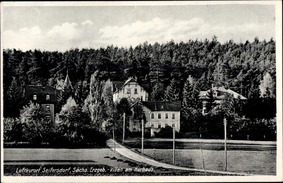 Ak Seifersdorf Dippoldiswalde im Osterzgebirge, Villen am Kurhaus