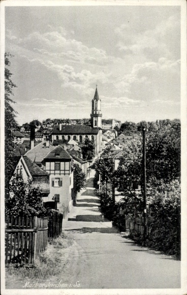 Postcard Markneukirchen in Vogtland, Church