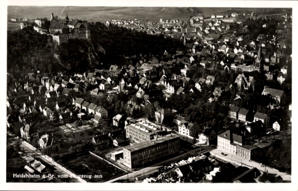 Postcard Heidenheim an der Brenz Württemberg, aerial photograph