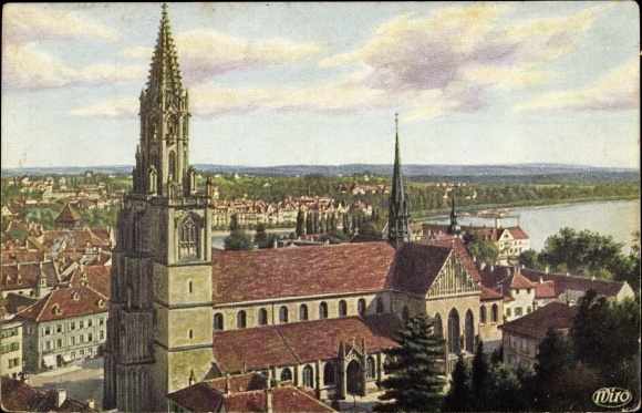 Ak Constance aan het Bodenmeer, The Minster, City