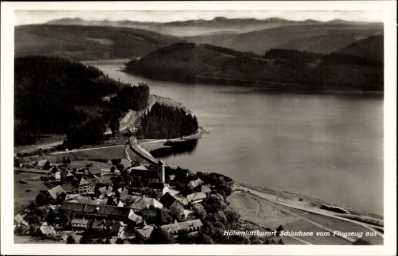 Ak Schluchsee im Schwarzwald, Fliegeraufnahme