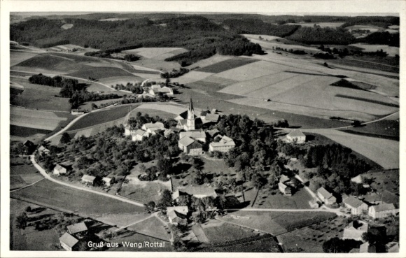 Ak Weng Bad Griesbach im Rottal Neder-Beieren, luchtfoto