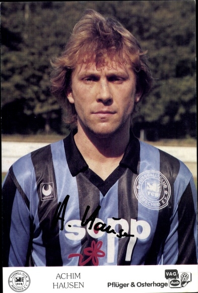 Autogrammkarte Fußballer Achim Hausen, FC Remscheid, Autogramm