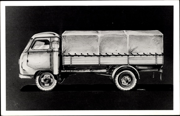 Ak Bückeburg im Kreis Schaumburg, Karosseriefabrik Hermann Harmening KG, Lastwagen