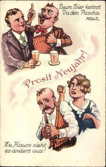 Set von 76 AK Neujahr, diverse Ansichten