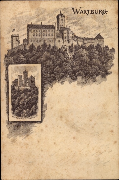 Prekursor artysta Sperling, lito Lutherstadt Eisenach w Turyngii, Wartburg