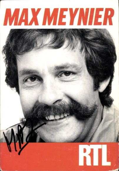 Postcard TV personality May Meynier, autograph