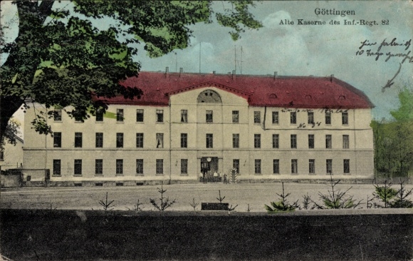 Ak Göttingen in Niedersachsen, Alte Kasernes Infanterie Regiments 82