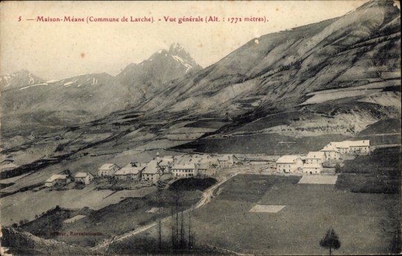 Postcard Maison Méane Larche Alpes-de-Haute-Provence, panorama