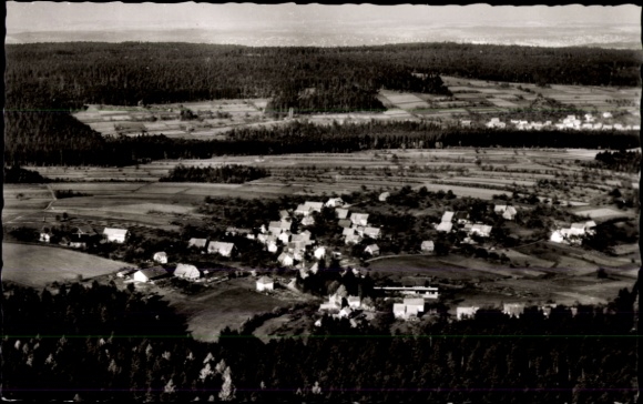 Postcard Calw in the Black Forest, Schwarzenberg, aerial photograph