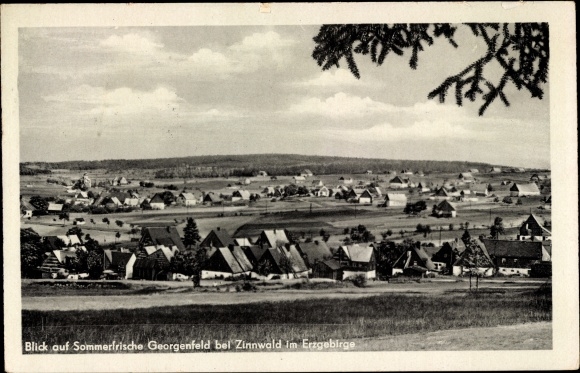 Ak Zinnwald Georgenfeld Altenberg in het Ertsgebergte, panorama