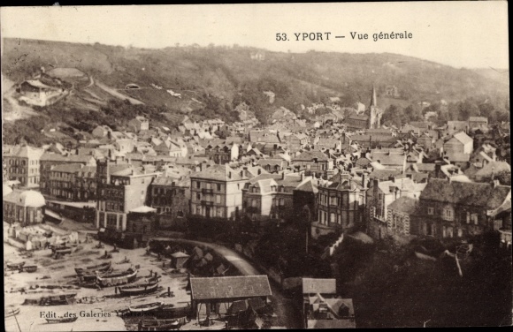 Postcard Yport Seine Maritime, general view