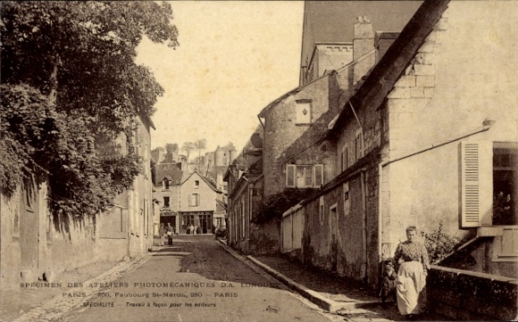 Ansichtkaart Paris X., Faubourg Saint Martin, maisons