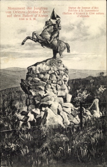 PC Joan of Arc, sculpture by Mathurin Moreau, Ballon d'Alsace