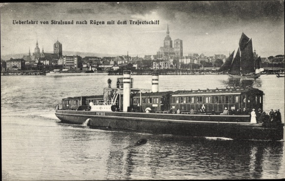 PC Stralsund in Western Pomerania, ferry crossing to Rügen