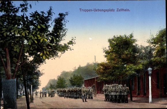 PC Zeithain in Saxony, military training area, soldiers, empire