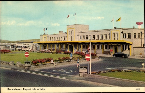 Postcard Isle of Man, Ronaldsway Airport