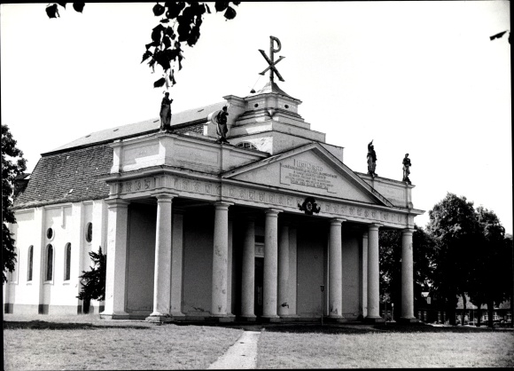 Photo Ludwigslust in Mecklenburg, Evangelical City Church, 1975
