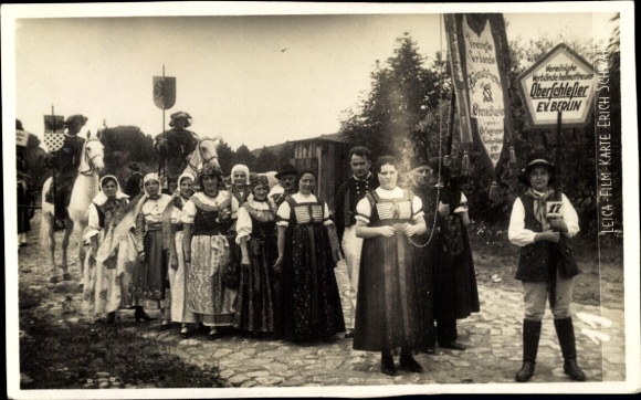 Photo Postcard Silesian Traditional Costume Group, United Associations of Loyal Upper Silesians eV Berlin