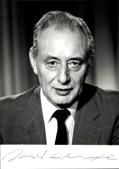 Postcard Journalist Hanns Werner Schwarze, Portrait, Autograph