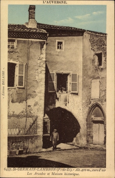 PC Saint Germain Lembron Puy de Dôme, Les Arcades, Maison historique