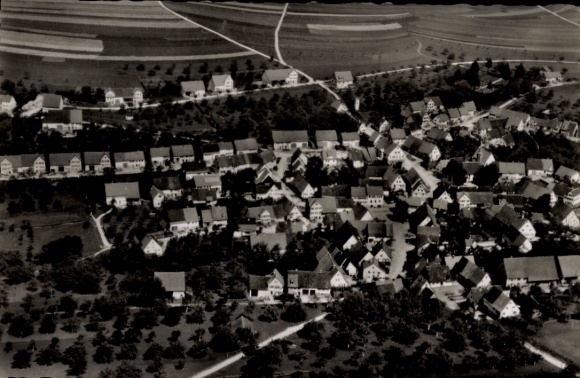 Postcard Wittlingen Bad Urach in Württemberg, aerial photograph