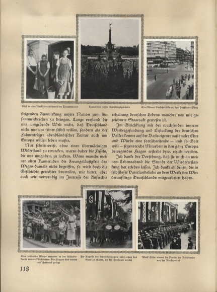 Hindenburg collector's picture album Dressler cigarette factory, Dresden 1933