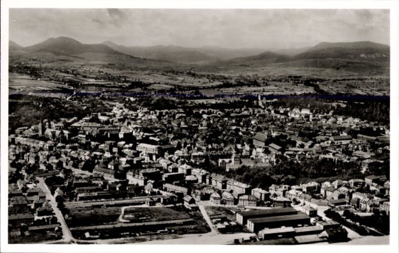 Postcard Landau in der Pfalz, aerial photograph