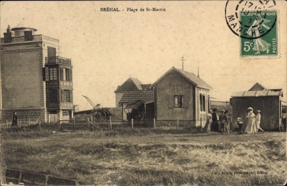 Ak Bréhal Manche, Sankt Martin Strand