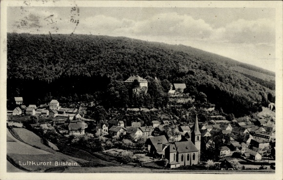 PC Bilstein Lennestadt in the Sauerland, panorama from the town md castle