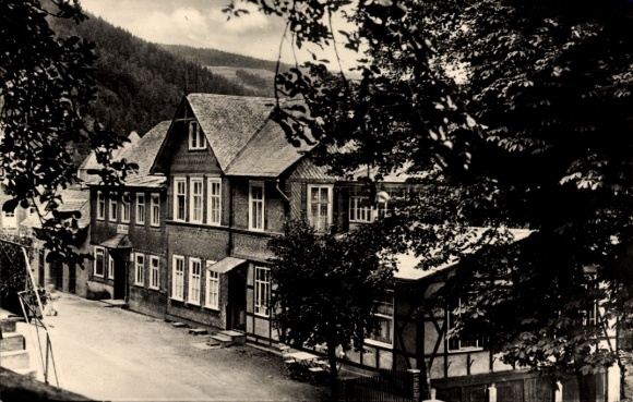 KP Mellenbach Glasbach w Schwarzatal Turyngii, Gasthof Forellenstation