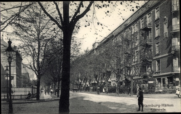 PC Hamburg Mitte Hamm, Ritterstrasse, street section, building