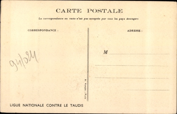 Artist PC Poulbot, Francisque, Boys with toy train, Ligue Nationale contre le Taudis