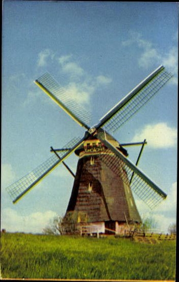 9 old PCs windmills Netherlands, various views