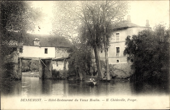 Postcard Dennemont Yvelines, Hotel Restaurant de Vieux Moulin