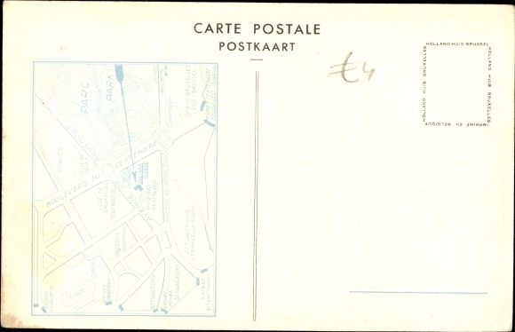 Postcard Brussels, World Exhibition 1935, Nederlandsche Kaas en Boter Fromage and Beurre de Hollande